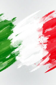 Immagine della bandiera tricolore italiana stilizzata